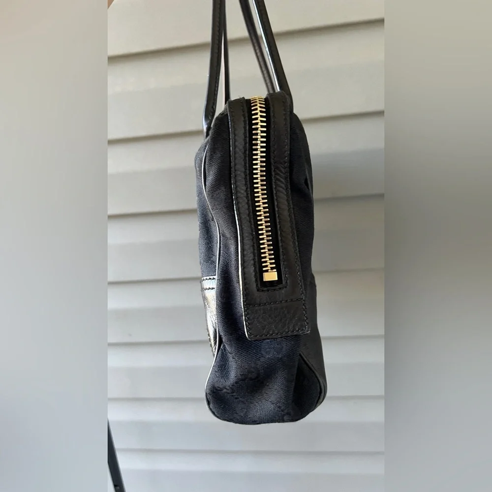 GUCCI Monogram Medium Britt Boston Black - Picture 4 of 13